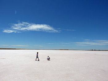 pink lake